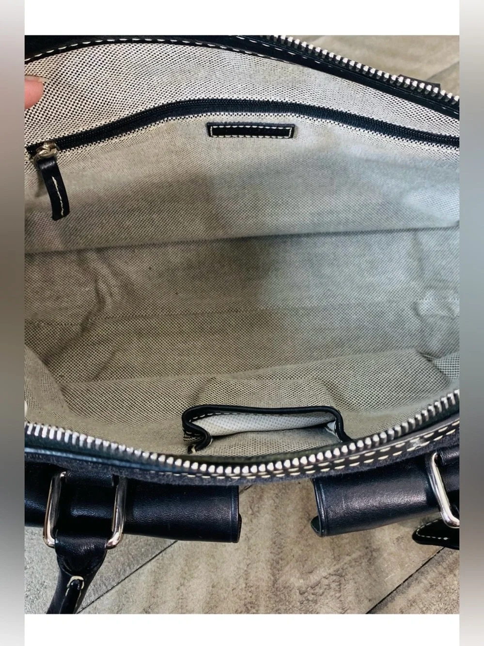 🖤🩶 Dooney & Bourke Anniversary Signature Double Pocket Satchel & Wristlet Set